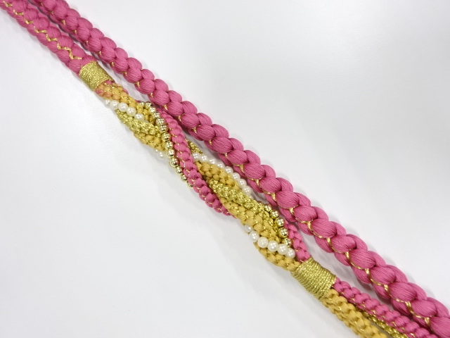 正絹　振袖用　手組帯締め